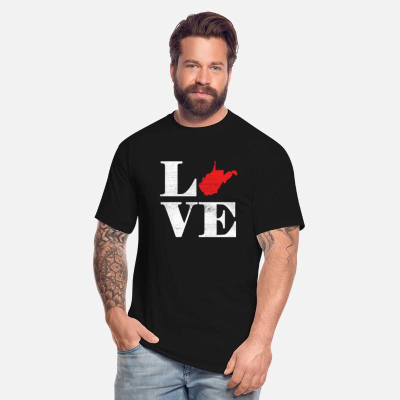 Proud America State Land Map Love West Virginia