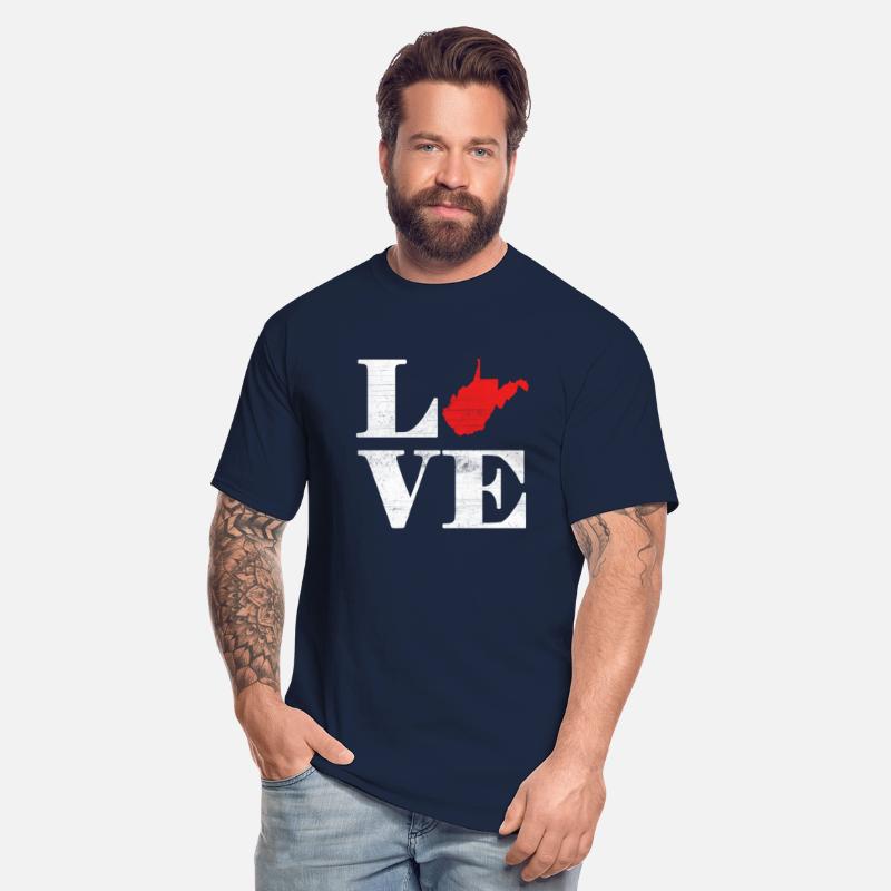 Proud America State Land Map Love West Virginia