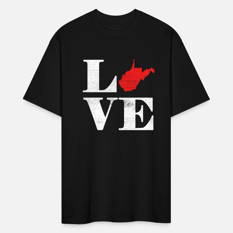 Proud America State Land Map Love West Virginia