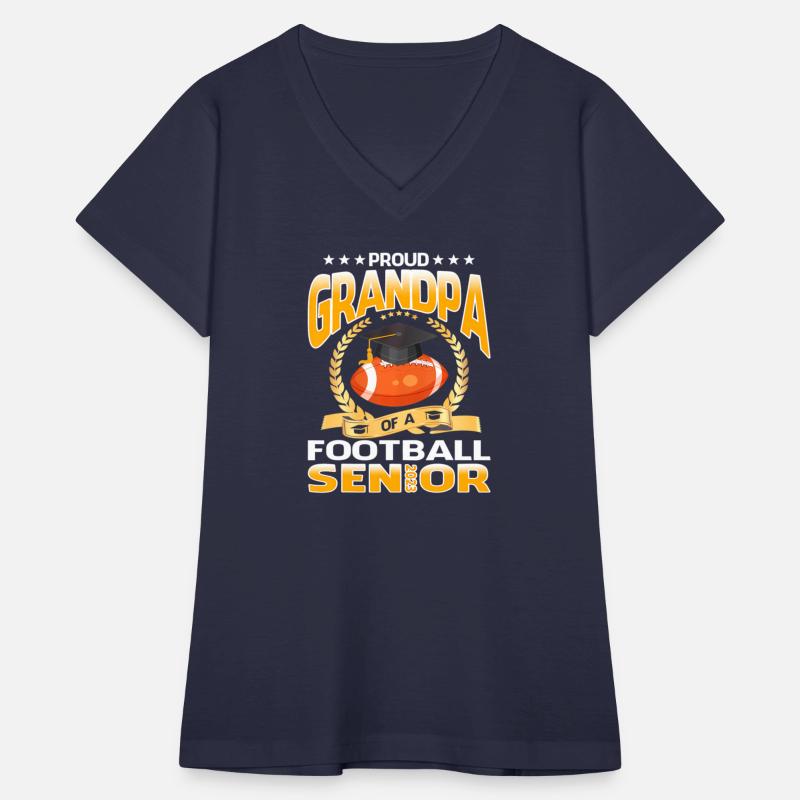 Proud Grandpa Of A Football Senior 2023 Graduation