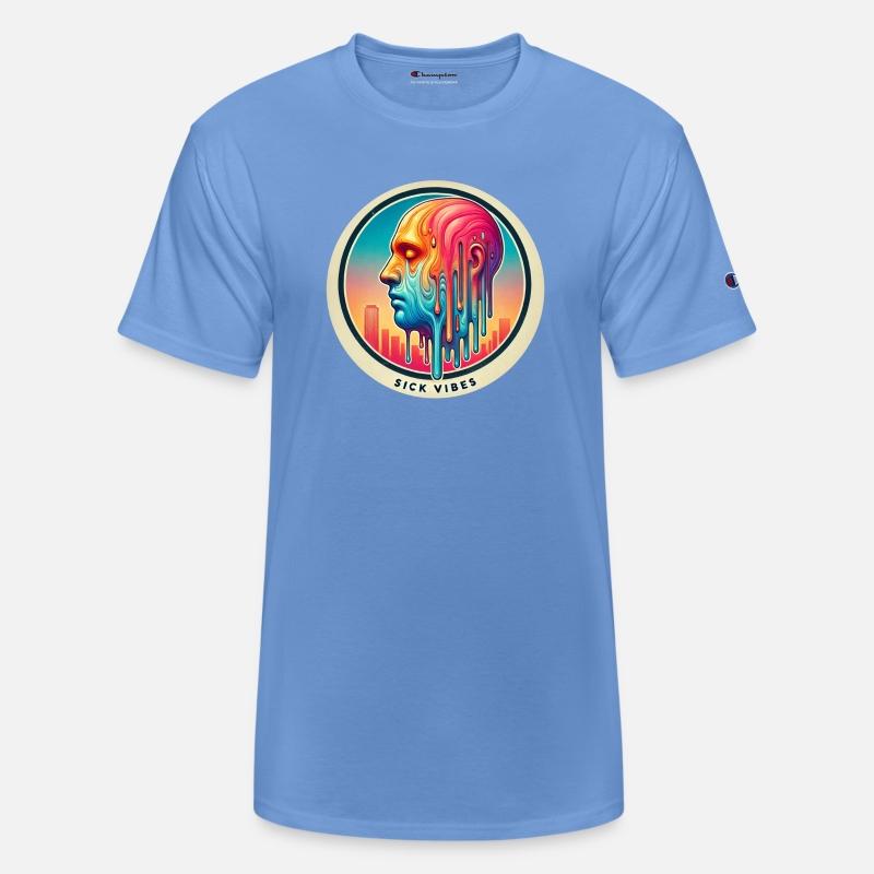 Psychedelic Melting Face Vibrant Trippy Sick Vibes