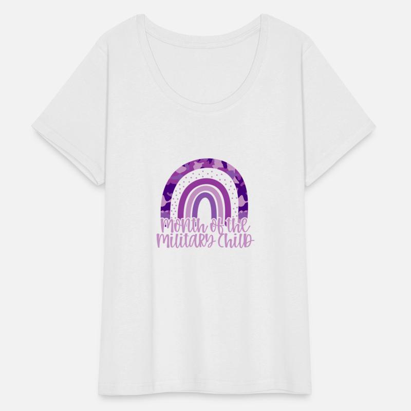 Purple Camouflage Rainbow For Month Of The Militar