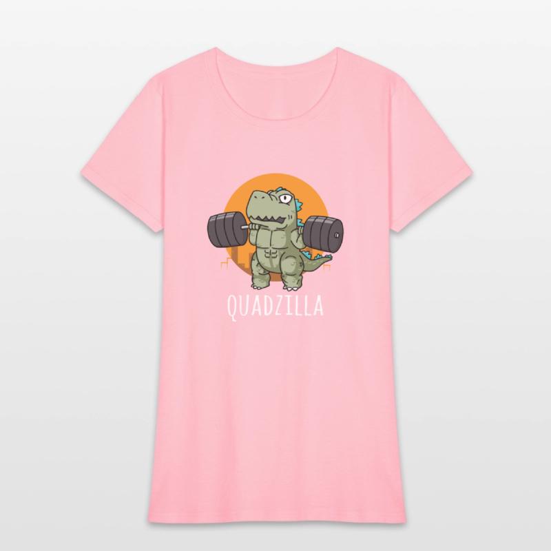 Quadzilla - Funny Gym Workout Cartoon, Squat