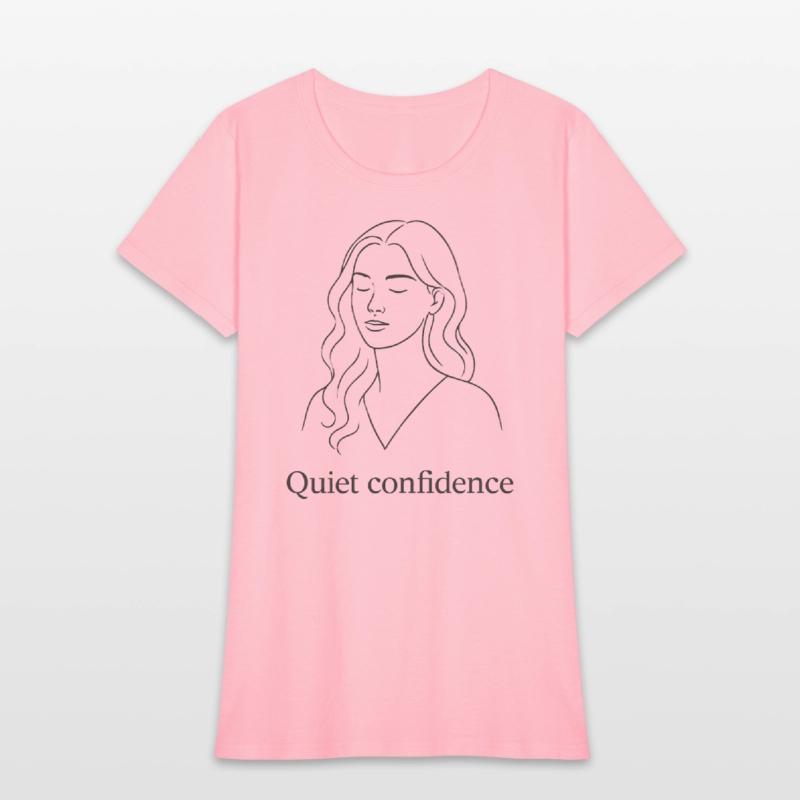 Quiet Confidence – Minimalist Line Art Illustratio