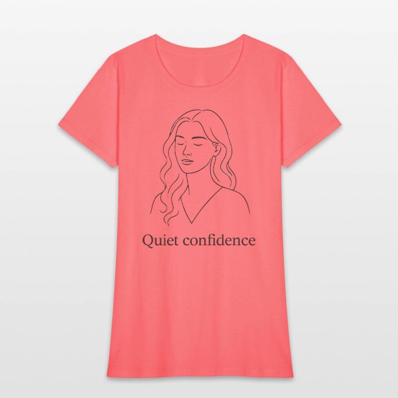Quiet Confidence – Minimalist Line Art Illustratio