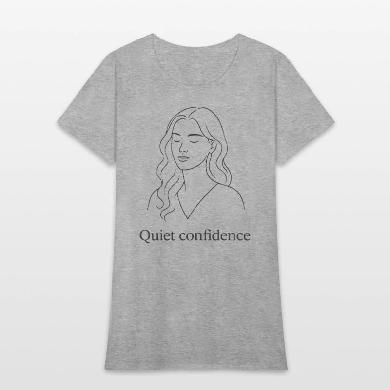 Quiet Confidence – Minimalist Line Art Illustratio