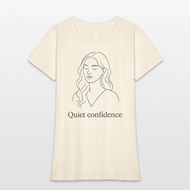 Quiet Confidence – Minimalist Line Art Illustratio