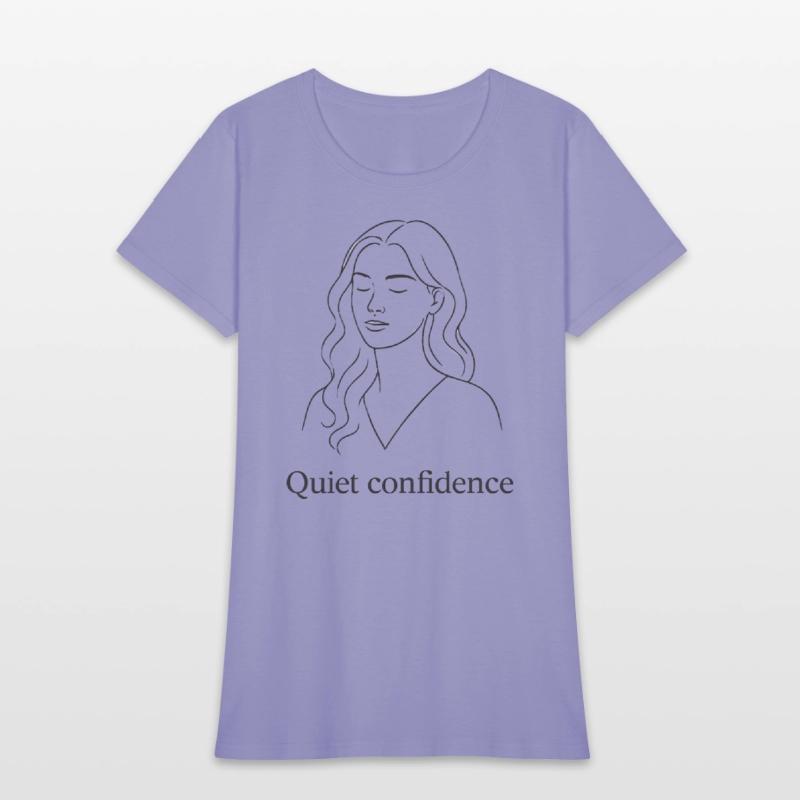 Quiet Confidence – Minimalist Line Art Illustratio