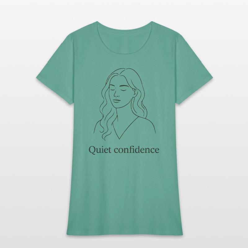 Quiet Confidence – Minimalist Line Art Illustratio
