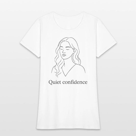 Quiet Confidence – Minimalist Line Art Illustratio