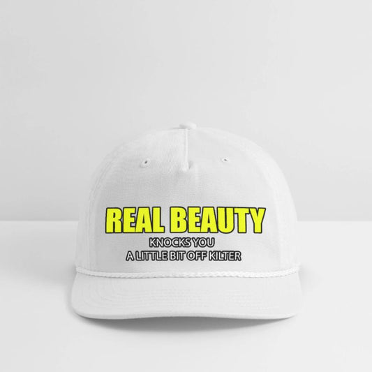 REAL BEAUTY KNOCKS YOU A LITTLE BIT OFF KILTER