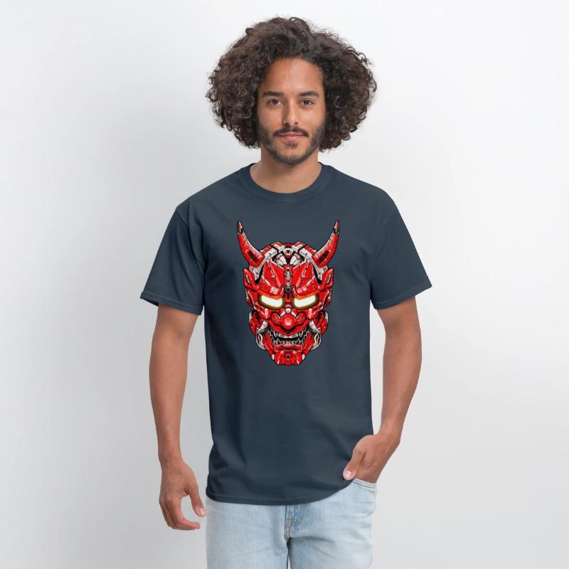 Red Oni Mask Mecha Demon