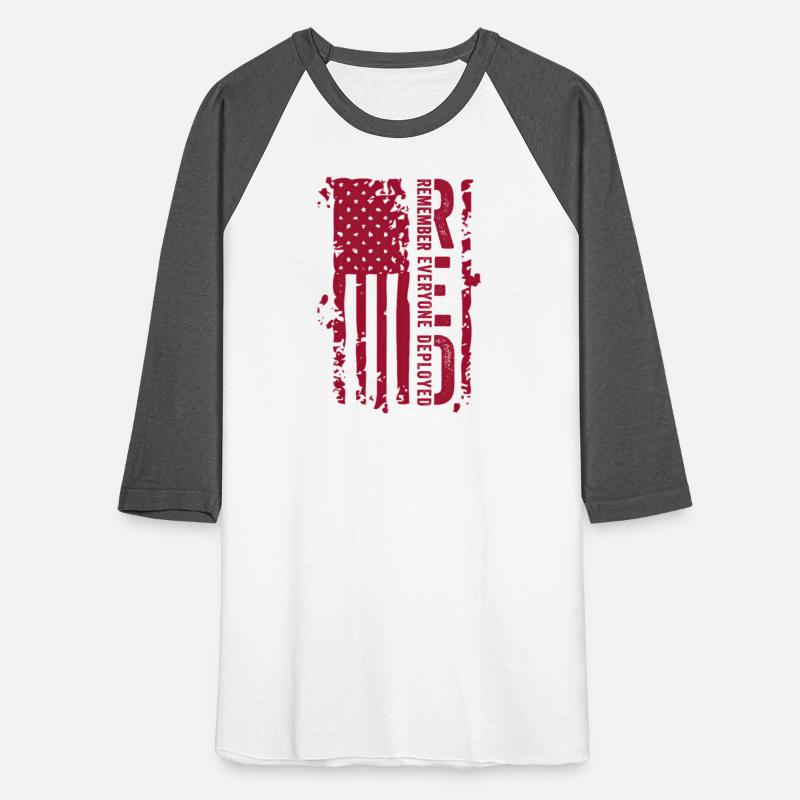 Red Remember Everyone Deployed Red Distressed Flag