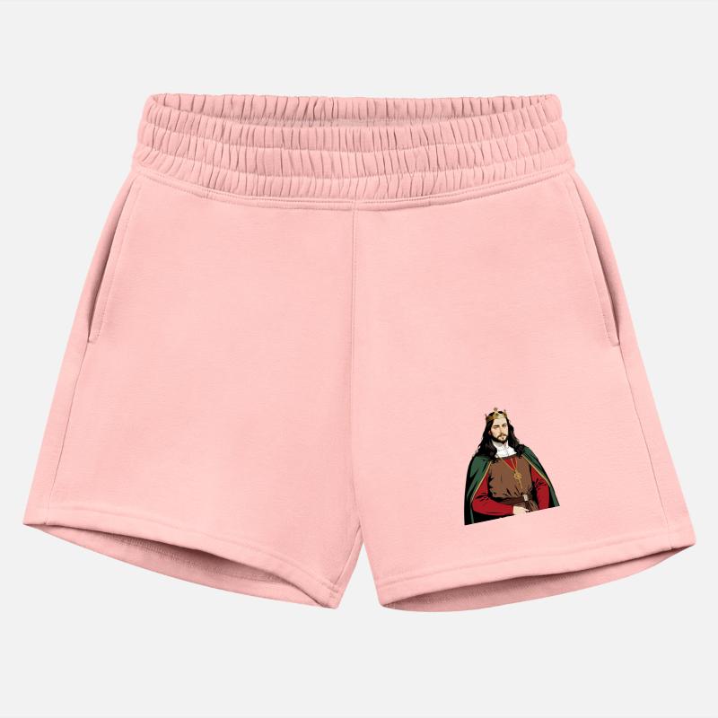 Regal Medieval King in Red and Green