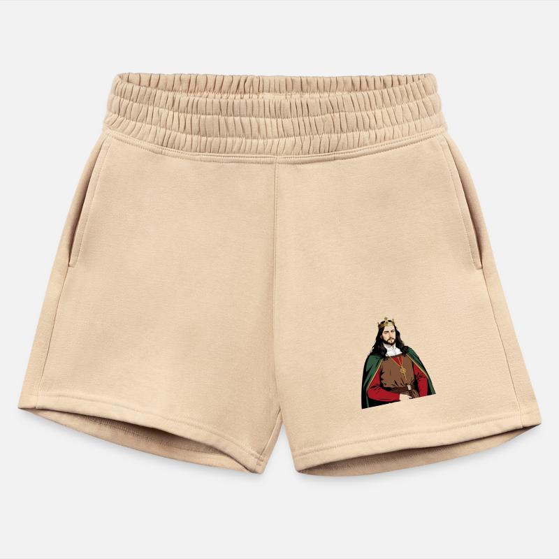 Regal Medieval King in Red and Green