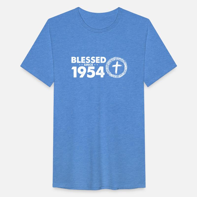 Retro 70th Birthday - Blessed Since 1954 by God's