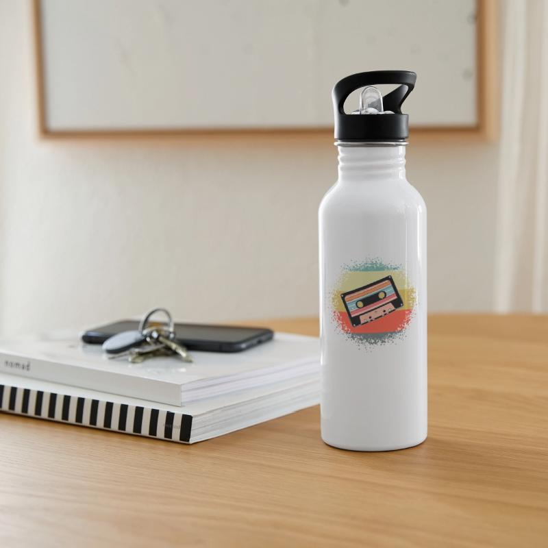 Retro Cassette Tape On A Sunset