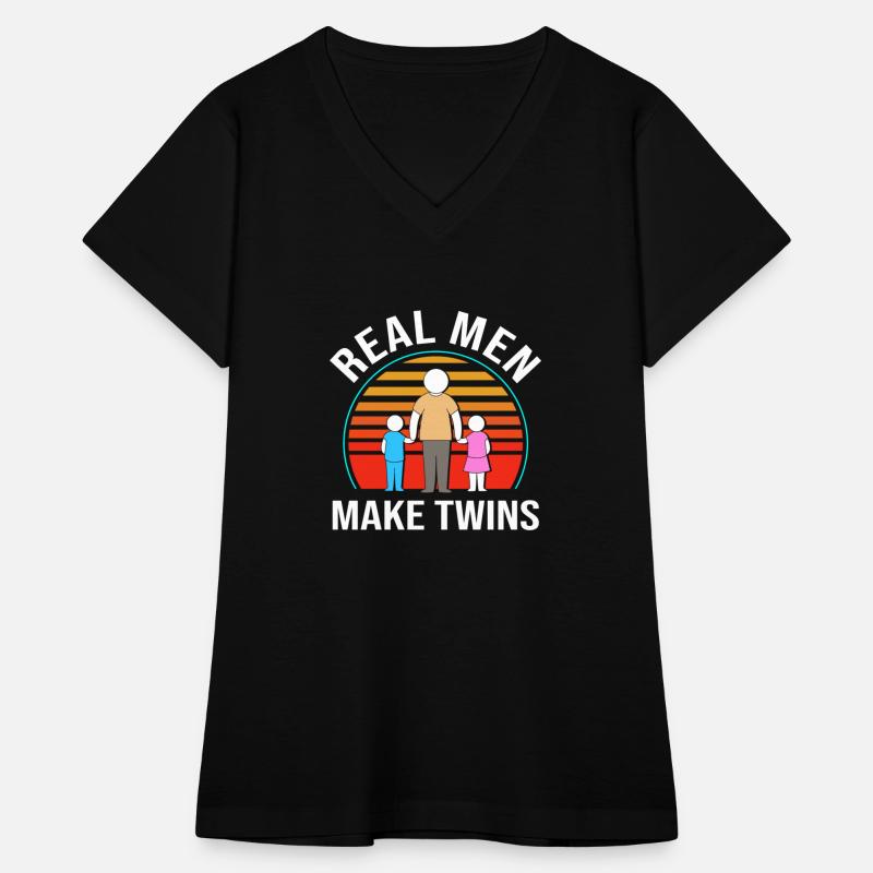 Retro Dad Of The Twins Real Men Make Twins