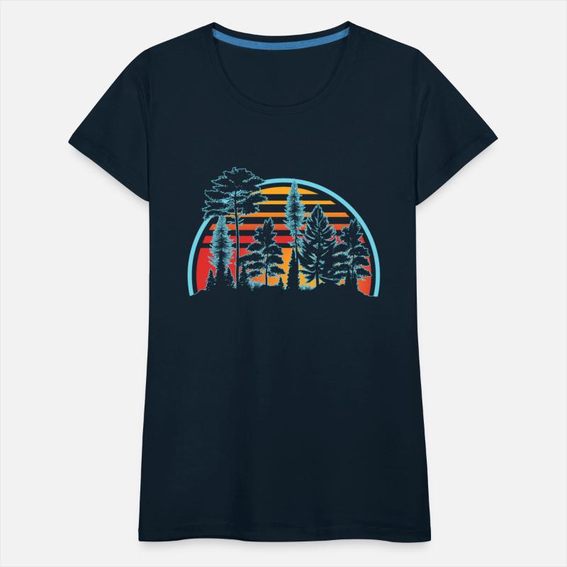 Retro Style Wildlife Trees Outdoors Nature Forest