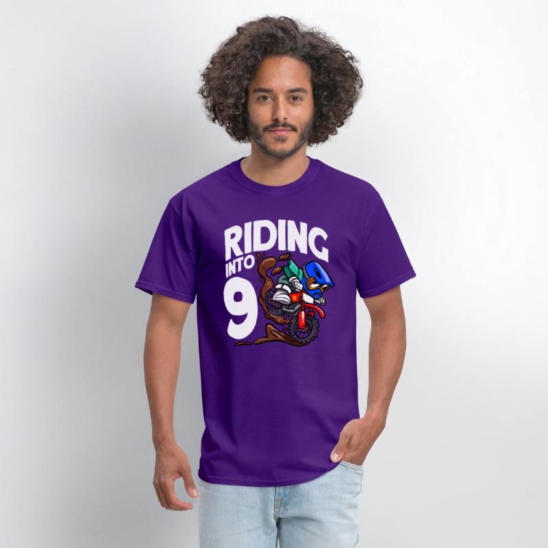 Riding Into 9 Birthday Rider Motocross Birthday