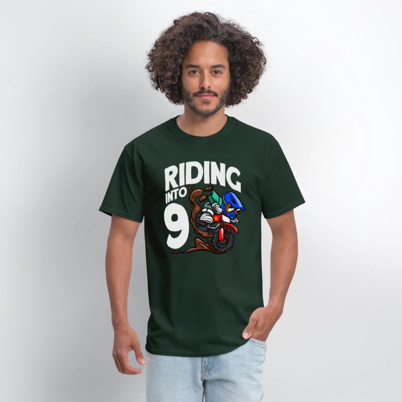 Riding Into 9 Birthday Rider Motocross Birthday