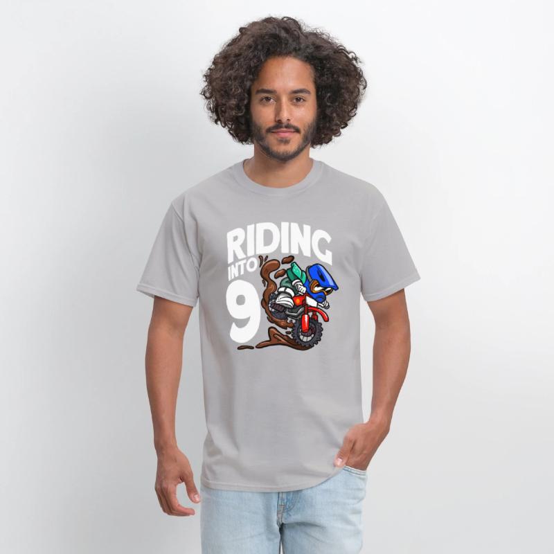 Riding Into 9 Birthday Rider Motocross Birthday