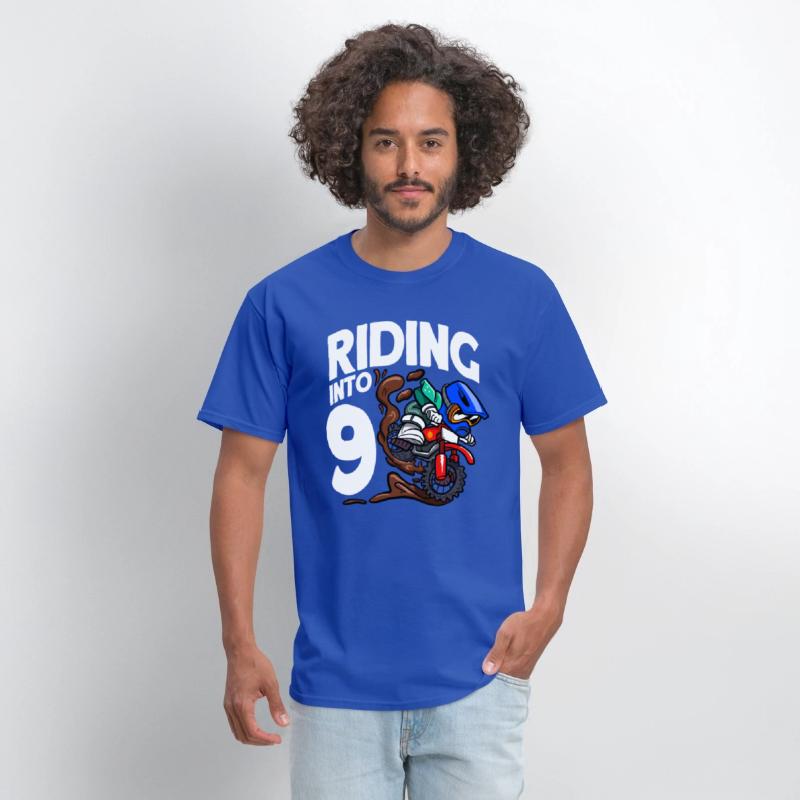 Riding Into 9 Birthday Rider Motocross Birthday