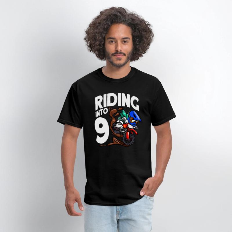 Riding Into 9 Birthday Rider Motocross Birthday