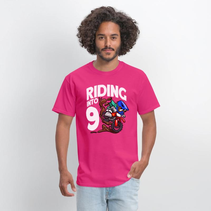 Riding Into 9 Birthday Rider Motocross Birthday