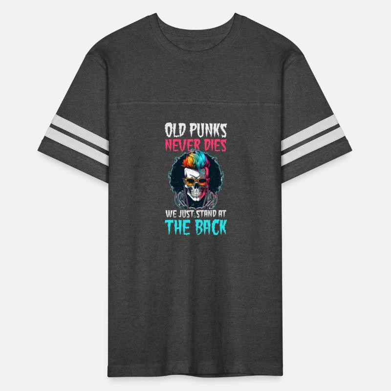 Rock Music Old Punks Stand At The Back