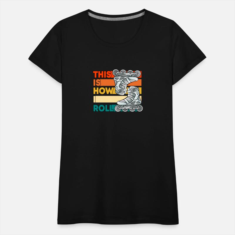 Roller Skating Themed Design, Rollerblades, Girls