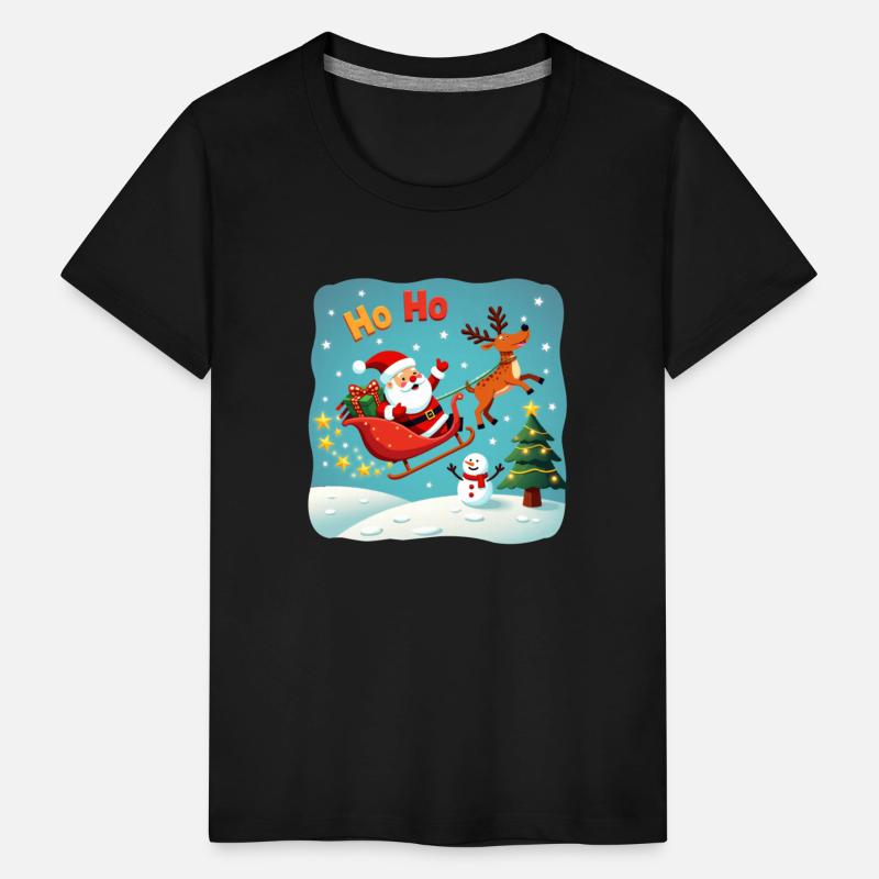 Santa Clause waving " HO-HO"