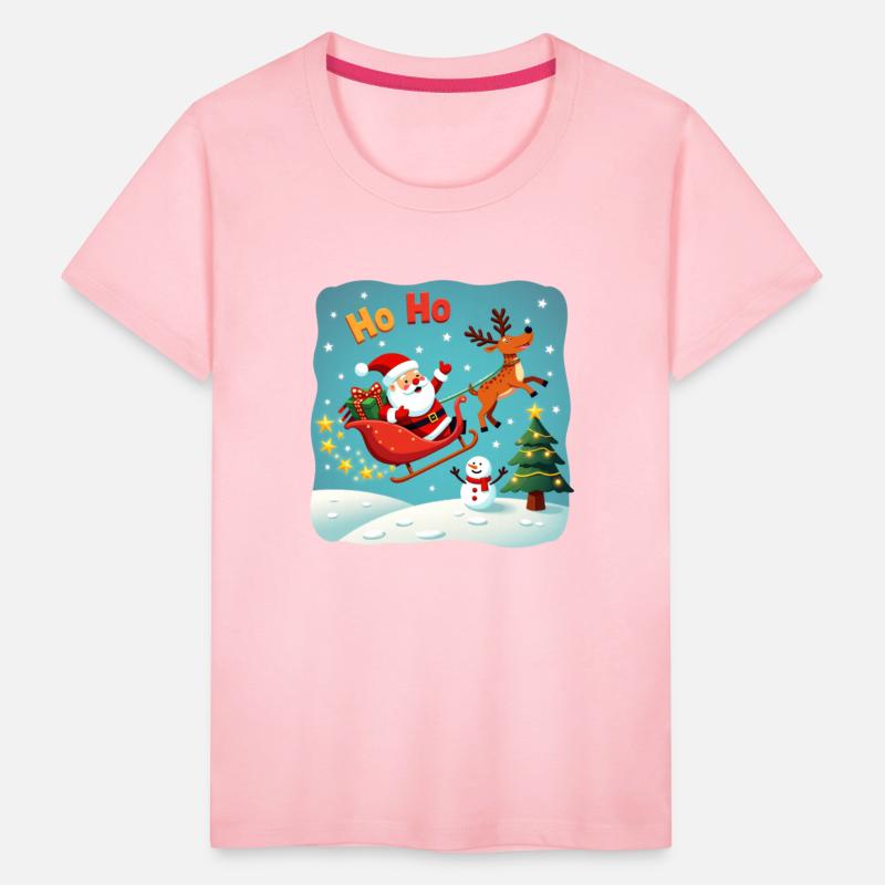 Santa Clause waving " HO-HO"