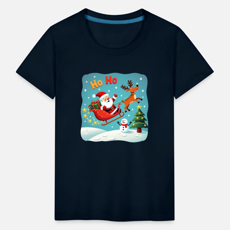 Santa Clause waving " HO-HO"