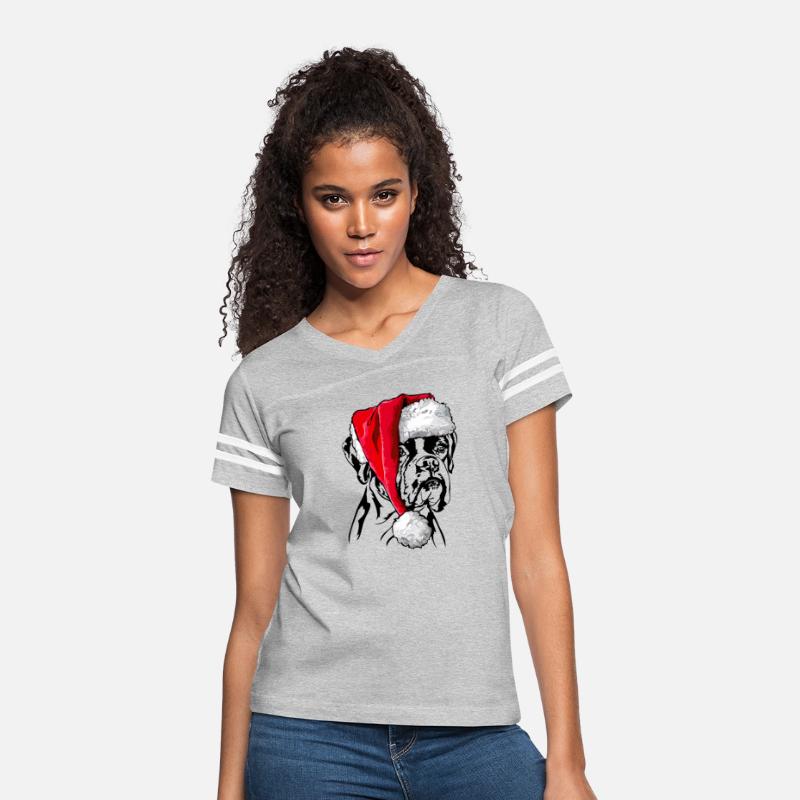 Santa German Boxer Christmas dog mom Wilsigns