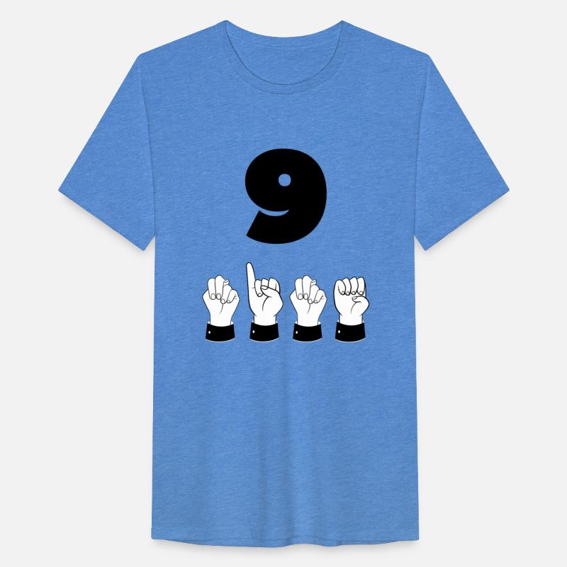 Sign Language ASL Number 9 - Nine Years Old