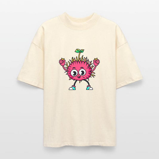 Silly Rambutan Cartoon Exotic Tropical Fruit