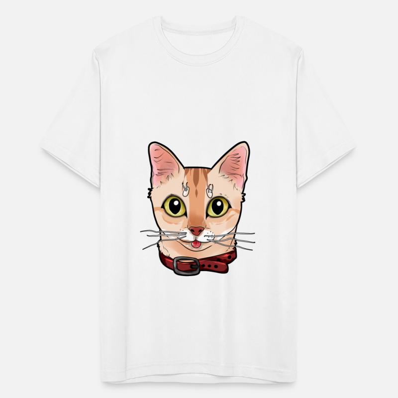 Singapura cat face Cats Kitty funny Comic Cartoon