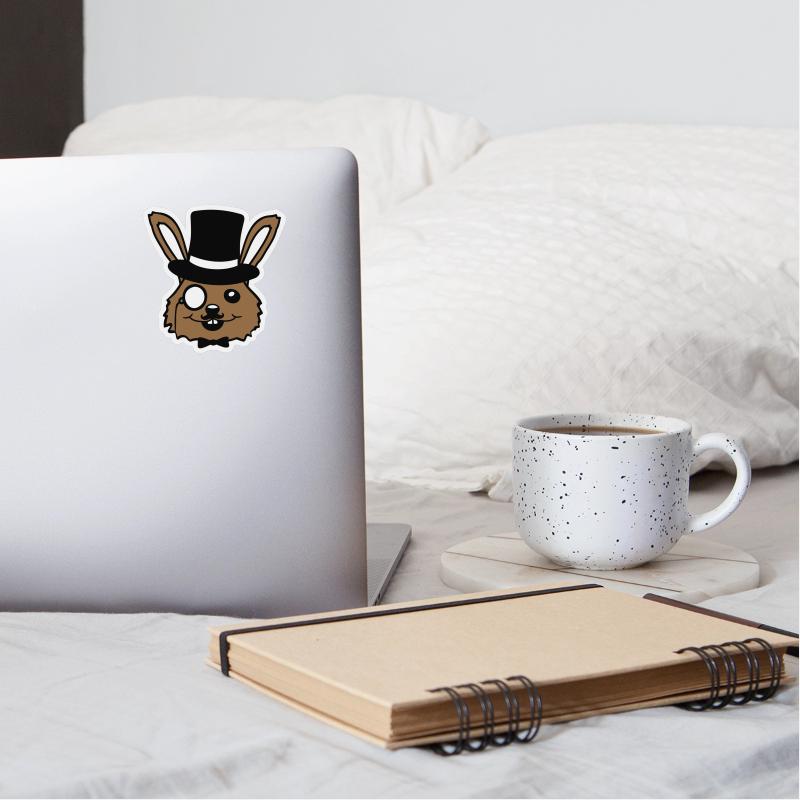 Sir Rabbit Monocle Glasses Beard Top Hat Mr. Rich