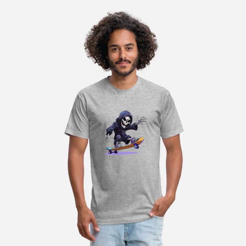 Skate in Style with the Grim Reaper: Men's Skatebo