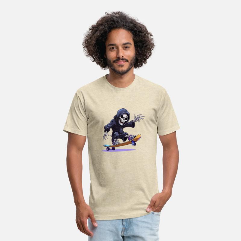 Skate in Style with the Grim Reaper: Men's Skatebo
