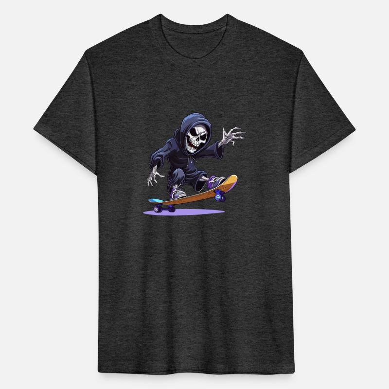 Skate in Style with the Grim Reaper: Men's Skatebo