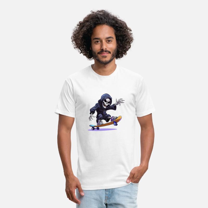 Skate in Style with the Grim Reaper: Men's Skatebo