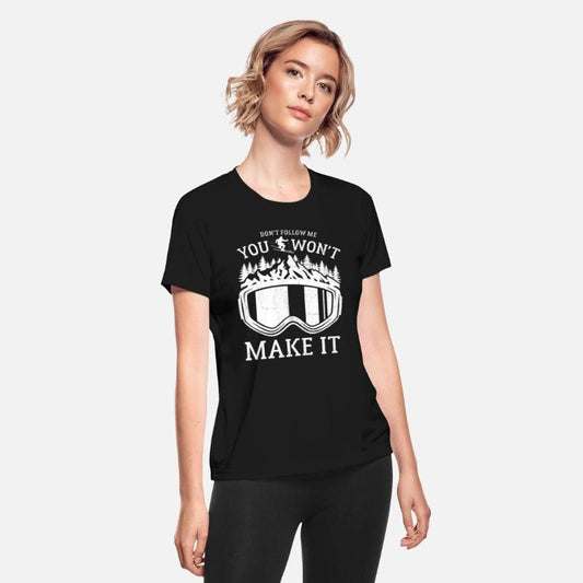 Ski, Don't follow me you won't make it, Skiing