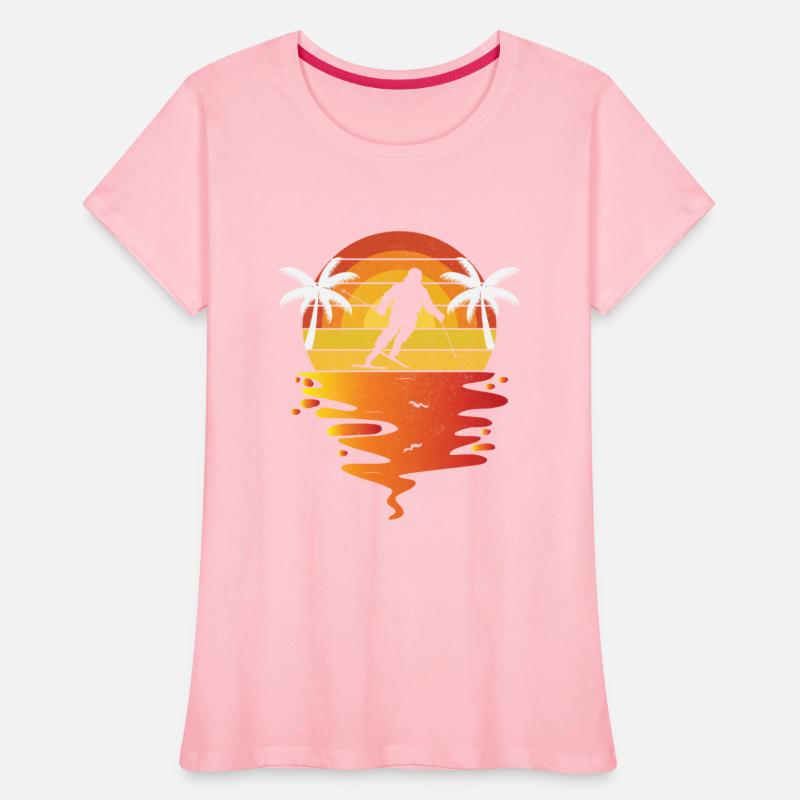 Skiing ski shirt retro sunset 70s vintage Skiing
