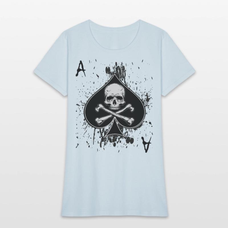 Skull Ace of Spades Playing Card Poker Gift Idea