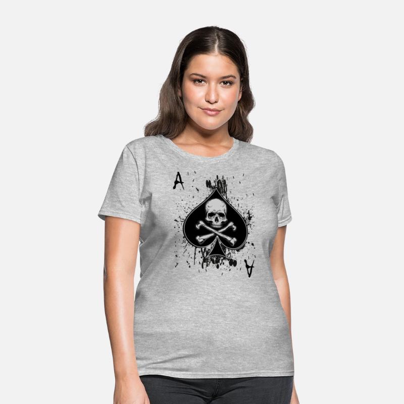 Skull Ace of Spades Playing Card Poker Gift Idea