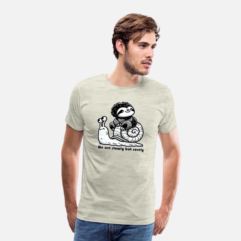 Snail and Sloth, cute design for you.