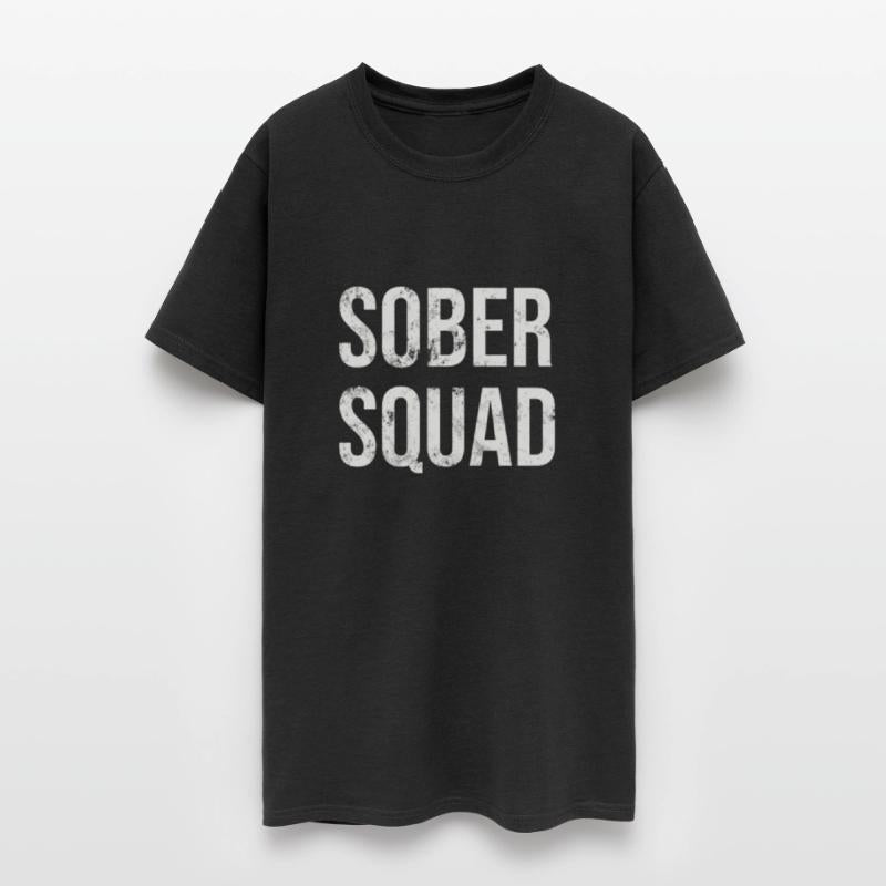 Sober Squad white lettering distressed