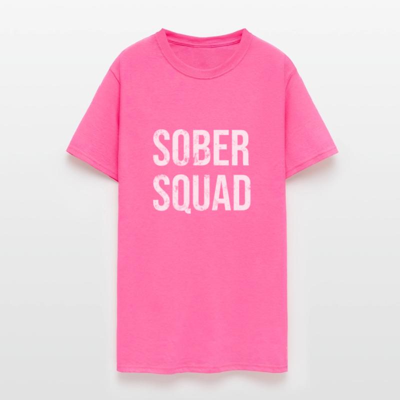 Sober Squad white lettering distressed